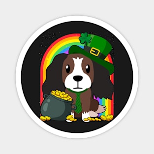 Charles Rainbow Irish Clover St Patrick Day Dog Gift graphic Magnet